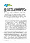 Research paper thumbnail of Types and abundance of plankton in the hybrid tilapia brackish water culture media enriched with mixed booster (plankton, aqua enzyme and amino liquid)