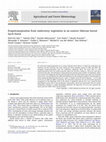 Research paper thumbnail of Evapotranspiration from understory vegetation in an eastern Siberian boreal larch forest