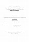 Research paper thumbnail of When digital meets physical - Agile Innovation of Mechatronic Systems