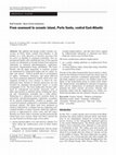 Research paper thumbnail of From seamount to oceanic island, Porto Santo, central East-Atlantic