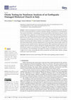 Research paper thumbnail of Onsite Testing for Nonlinear Analysis of an Earthquake Damaged Historical Church in Italy