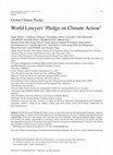 Research paper thumbnail of World Lawyers’ Pledge on Climate Action†