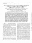 Research paper thumbnail of The capsule of Cryptococcus neoformans reduces T-lymphocyte proliferation by reducing phagocytosis, which can be restored with anticapsular antibody