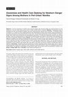 Research paper thumbnail of Awareness and health care seeking for newborn danger signs among mothers in peri-urban Wardha