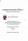 Research paper thumbnail of Is wisdom a mediatrix in Sirach? : a study of the wisdom poems