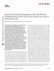 Research paper thumbnail of Rapid myeloerythroid repopulation after intrafemoral transplantation of NOD-SCID mice reveals a new class of human stem cells