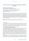 Research paper thumbnail of A Survey on Test Case Generation Techniques Using UML Diagrams