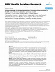 Research paper thumbnail of Understanding the implementation of complex interventions in health care: the normalization process model