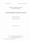 Research paper thumbnail of Formal Modelling of Separation Kernels