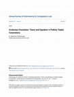 Research paper thumbnail of Involuntary Dissolution: Theory and Operation in Publicly Traded Corporations