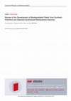 Research paper thumbnail of Review of the Development of Biodegradable Plastic from Synthetic Polymers and Selected Synthesized Nanoparticle Starches