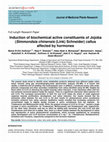 Research paper thumbnail of Induction of biochemical active constituents of Jojoba (Simmondsia chinensis (Link) Schneider) callus affected by hormones