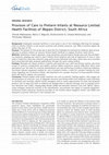 Research paper thumbnail of Provision of Care to Preterm Infants at Resource Limited Health Facilities of Mopani District, South Africa