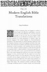 Research paper thumbnail of Modern English Bible Translations