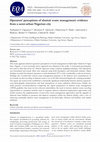 Research paper thumbnail of Operators’ perceptions of abattoir waste management: evidence from a semi-urban Nigerian city