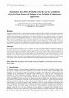 Research paper thumbnail of Simulation des effets d'échelle et de Kt sur les conditions d'arrêt d'une fissure de fatigue et sur la limite d'endurance apparente