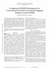 Research paper thumbnail of Comparison of BER Performances for Conventional and Non-Conventional Mapping Schemes Used in OFDM