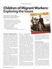 Research paper thumbnail of Children of Migrant Workers: Exploring the Issues