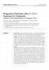 Research paper thumbnail of Pregnancy Outcome after In Utero Exposure to Valproate