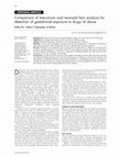 Research paper thumbnail of Comparison of meconium and neonatal hair analysis for detection of gestational exposure to drugs of abuse