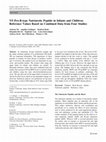 Research paper thumbnail of NT-pro-B-type natriuretic peptide in infants and children: reference values based on combined data from four studies