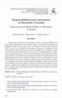 Research paper thumbnail of Responsabilidad social universitaria en Maracaibo, Venezuela