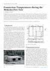 Research paper thumbnail of Connection Temperatures during the Mokrsko Fire Test