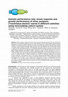 Research paper thumbnail of Osmotic performance rate, stress response and growth performance of silver pompano (Trachinotus blochii) reared in different salinities using recirculating culture system