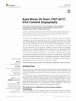 Research paper thumbnail of Egas Moniz: 90 Years (1927–2017) from Cerebral Angiography