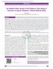 Research paper thumbnail of An adapted indian version of the stutterers' Self-ratings of reactions to speech situations: A mixed methods study