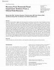 Research paper thumbnail of Recovery From Poststroke Visual Impairment