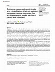 Research paper thumbnail of Outcome measures in post-stroke arm rehabilitation trials: do existing measures capture outcomes that are important to stroke survivors, carers, and clinicians?