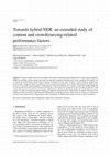 Research paper thumbnail of Towards hybrid NER : an extended study of content and crowdsourcing-related performance factors