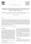 Research paper thumbnail of Applicability of the modified Pitzer equations to the fitting of activity coefficients in electrolyte-aminoacid aqueous mixtures: the case of NaCl+ β-Alanine at 298.15 K