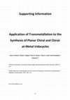 Research paper thumbnail of Application of Transmetalation to the Synthesis of Planar Chiral and Chiral-at-Metal Iridacycles