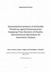 Research paper thumbnail of Stereoselective Synthesis of All Possible Phosferrox Ligand Diastereoisomers Displaying Three Elements of Chirality: Stereochemical Optimization for Asymmetric Catalysis