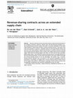 Research paper thumbnail of Revenue-sharing contracts across an extended supply chain