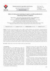 Research paper thumbnail of Effects of winter green manuring on organic cucumber production in unheated greenhouse conditions