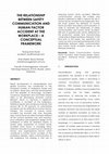 Research paper thumbnail of The Relationship Between Safety Communication and Human Factor Accident at the Workplace – a Conceptual Framework