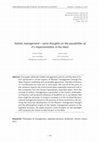 Research paper thumbnail of Holistic management – some thoughts on the possibilities of it’s implementation in the West