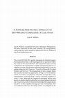 Research paper thumbnail of A Supplier Risk Matrix Approach to ISO 9001:2015 Compliance: A Case Study