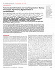 Research paper thumbnail of "Genomic transformation and social organization during the Copper Age-Bronze Age transition in southern Iberia." [FULL PAPER]