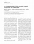 Research paper thumbnail of On the validation of models of forest CO2 exchange using eddy covariance data: some perils and pitfalls