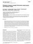 Research paper thumbnail of Prehistoric massacre revealed. Perimortem cranial trauma from Potočani, Croatia