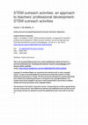 Research paper thumbnail of STEM outreach activities: an approach to teachers’ professional development