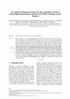 Research paper thumbnail of An Analysis of Physical Activity, VO2 Max, and Daily Activity of Senior High School Students and West Java PPLP (Training Center) Students