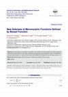 Research paper thumbnail of New Subclass of Meromorphic Functions Defined by Bessel Function