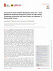 Research paper thumbnail of Occurrence of the Colistin Resistance Gene mcr-1 and Additional Antibiotic Resistance Genes in ESBL/AmpC-Producing Escherichia coli from Poultry in Lebanon: A Nationwide Survey