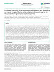 Research paper thumbnail of Extended-spectrum β-lactamase-encoding genes are spreading on a wide range of Escherichia coli plasmids existing prior to the use of third-generation cephalosporins