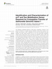 Research paper thumbnail of Identification and Characterization of oriT and Two Mobilization Genes Required for Conjugative Transfer of Salmonella Genomic Island 1